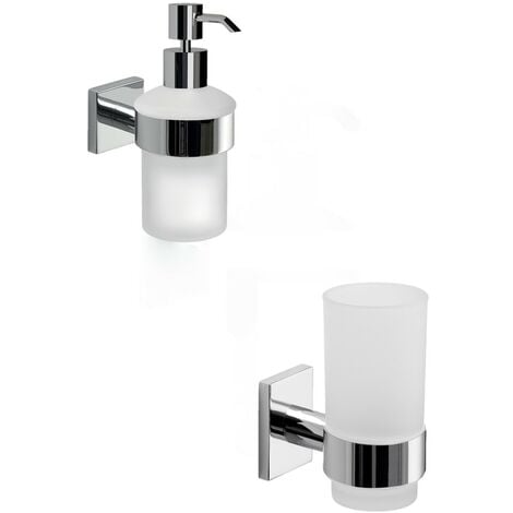 Set accessori bagno 8 pezzi in resina termoindurente Gedy mod. Darios  fissaggio a muro - Vendita Online ItaliaBoxDoccia