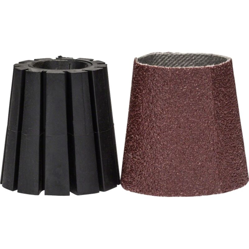Set porte manchon et manchon abrasif Bosch Accessoire pour Texoro Grain 80 Largeur 30mm Conique - vue 3