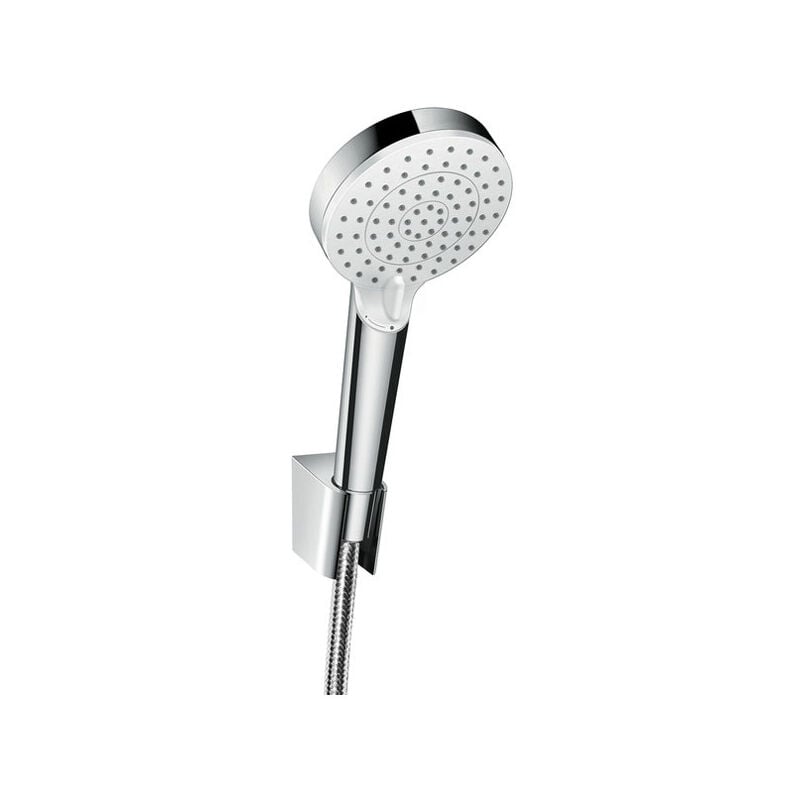 Hansgrohe - Crometta - Ensemble de douche avec support Porter, 125 cm, blanc/chrome 26693400