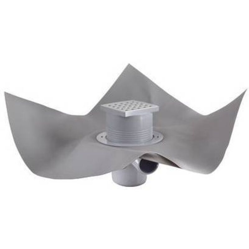 Omp Tea - Set pour douche au sol « gully q » avec grille et drap tea