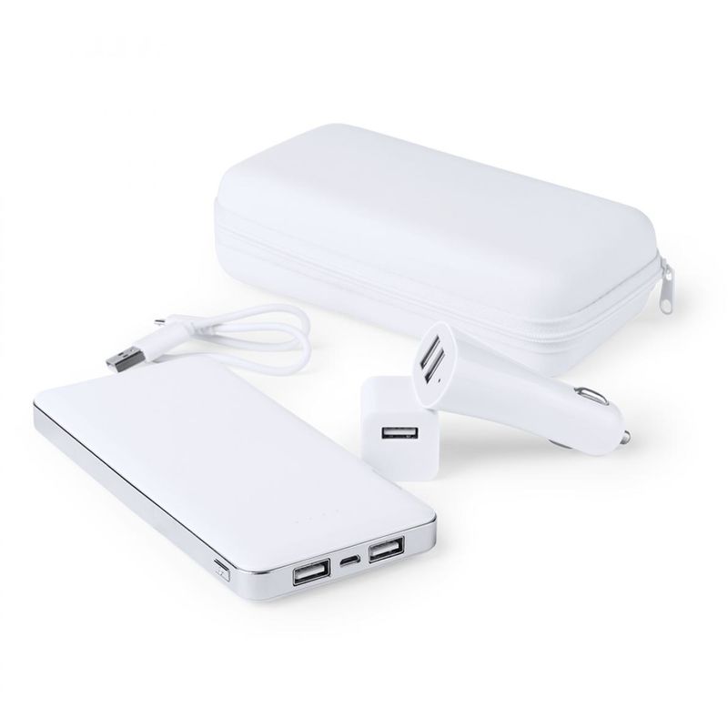 

SET POWER BANK ATAZZI Blanco