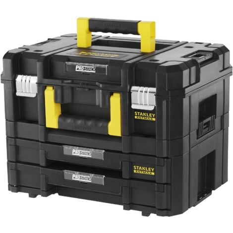 Set PRO-STACK - Valigia PRO-STACK e valigetta con 2 cassetti - 21,5 L - 45 kg Max - FATMAX - STANLEY, FMST1-71981