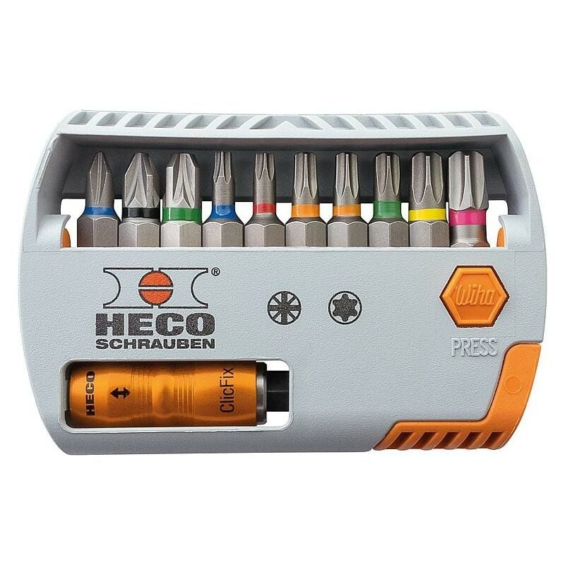 Set professionnel « charpentier » HECO-TOPIX-plus, vis à tête fraisée 3711 pièces