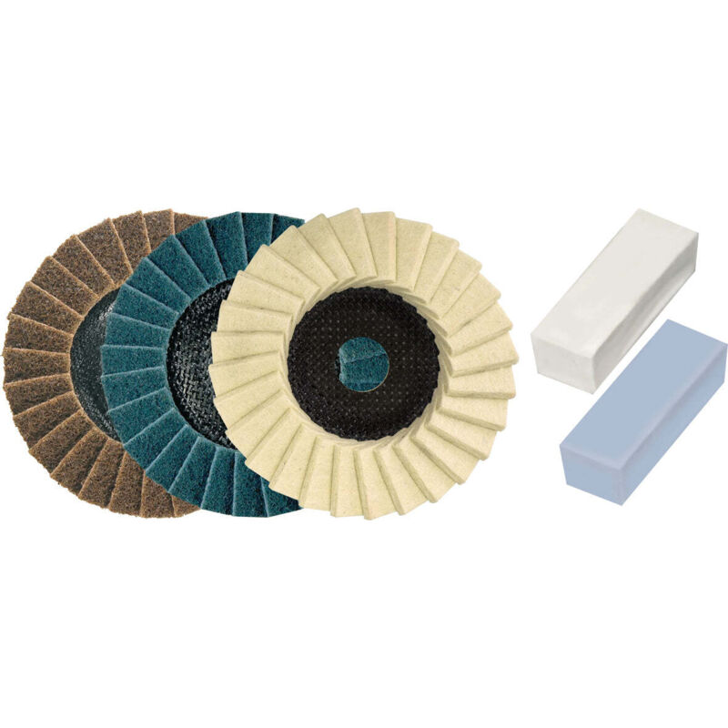 Dronco - Set Pulido y Abrillantado de 115 mm. de diámetro 6900040100