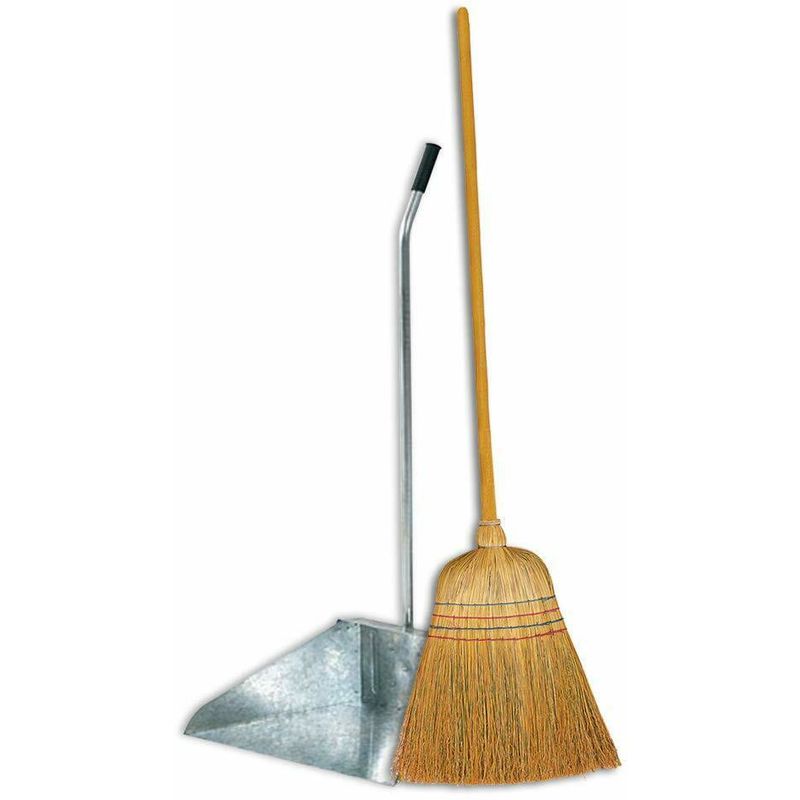 Scopa In Saggina con Manico in Legno Lunghezza 130 cm