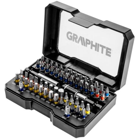 Set punte cacciavite Graphite 56h600 60 pezzi resistente magnetico