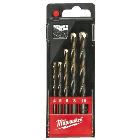 Set punte calcestruzzo - codolo cilindrico - din 8039 milwaukee 4932352333