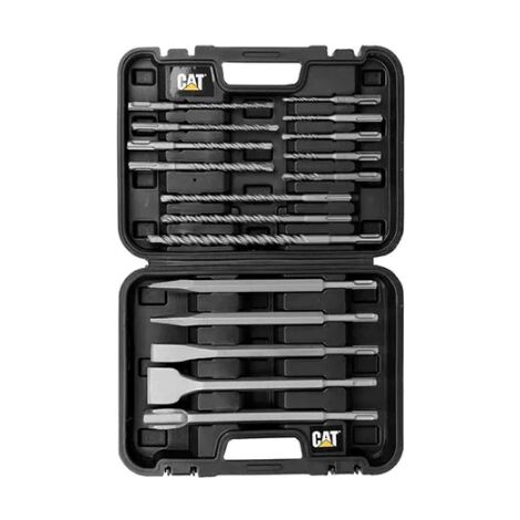 Set punte e scalpelli sds plus 17 pezzi in pratica valigetta Caterpillar da03902