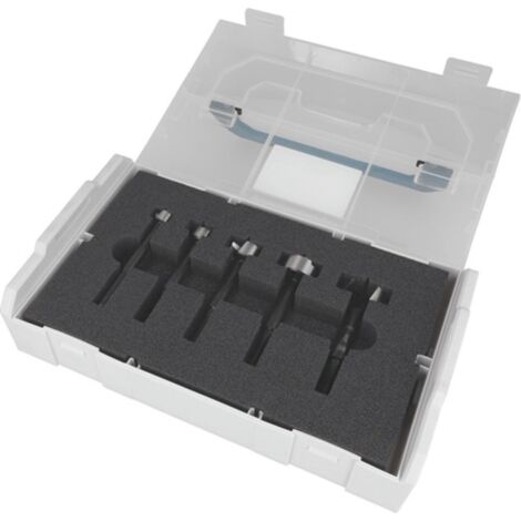 Set punte Forstner 0394 5 pezzi D.15.20.25.30.35mm HELLER