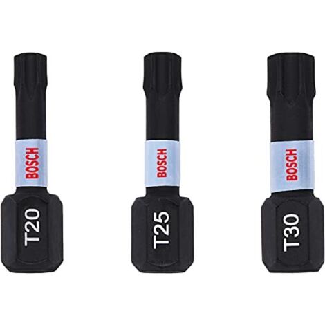 Set punte per cacciavite Bosch 2608522479 acciaio 25 mm 3 pezzi