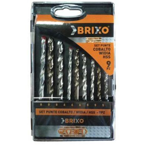 SET PUNTE PER FORARE BRIXO HSS - WIDIA - COBALTO 9 PZ