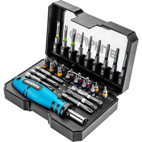Set punte per giravite 31 pezzi inserti da 25 mm topex 56h602