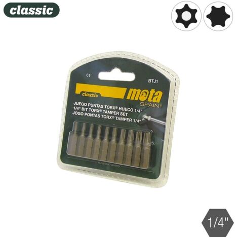 Set punte Torx mota btj2 50 mm 10 pezzi