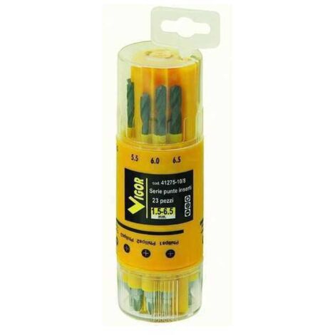 Set Punte Trapano e Inserti in Bit-Box  23pz -13 punte HSS - 9 Inserti Misti