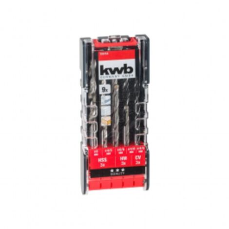 Set Punte Trapano per Metallo Muro Legno 9 Pz Ø 4 - 6 - 8 mm Einhell