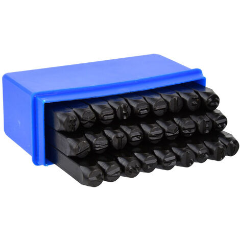 SET PUNZONI STAMPINI LETTERE ALFABETO 27pz 8mm GEKO G01813