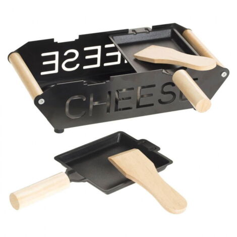 Set Raclette à Bougie pour 2 Personnes - Noir, 23 cm x 10 cm - Livraison Gratuite