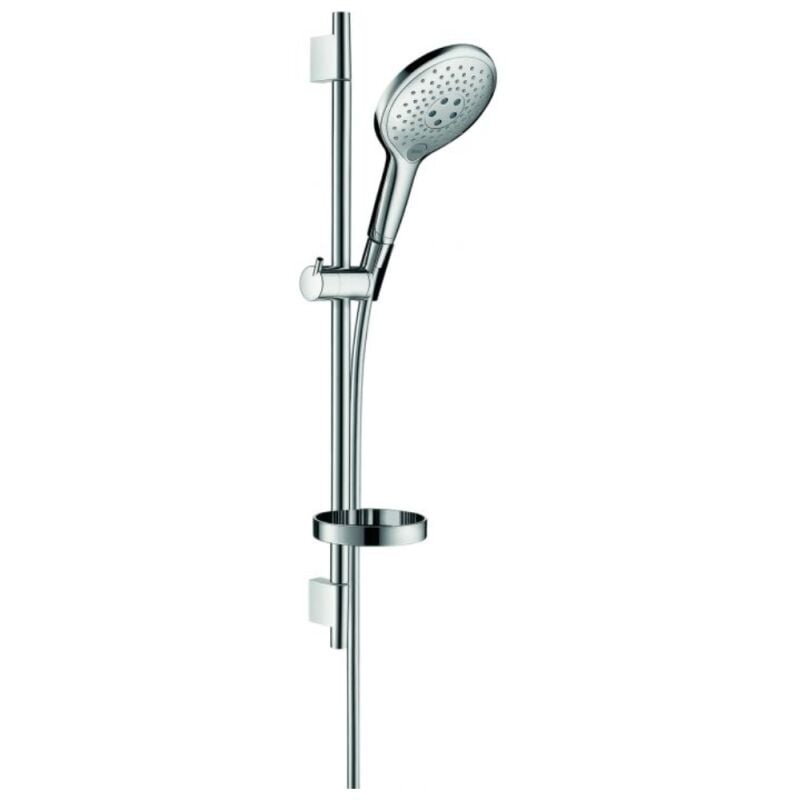 Set de douche 150 3jet avec barre Unica'S puro 65 cm et porte-savon chromé Hansgrohe Raindance Select s
