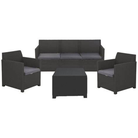 SET RATTAN ARTEMIDE ANTRACITE -552
