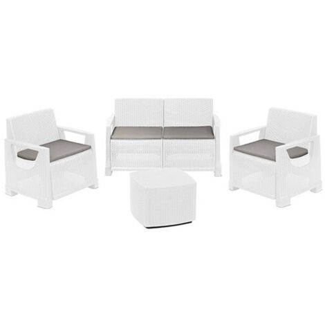 SET RATTAN BELLAGIO BIANCO