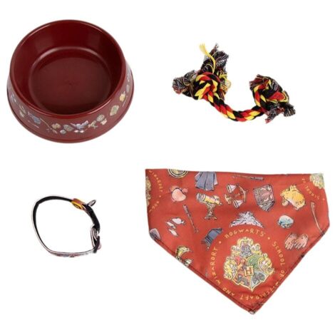Set regalo di benvenuto per cani Harry Potter Rosso Scuro 21,0 x 21,0 x 8,8 cm Cane 4 Pezzi