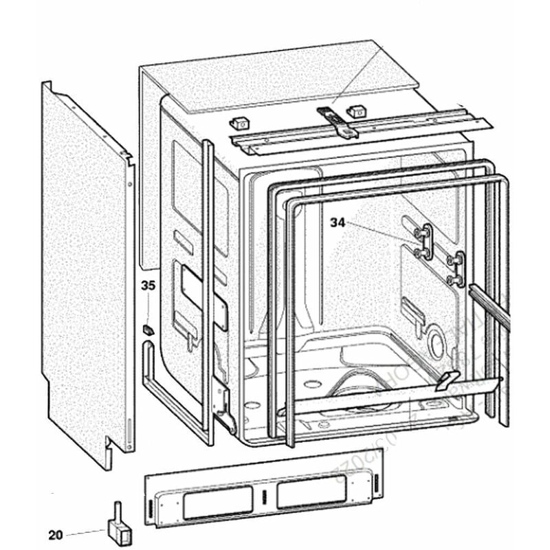 Set regolazione piede sinistro originale