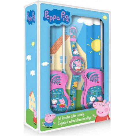 Set Reloj Digital + Walkie Takie Peppa Pig