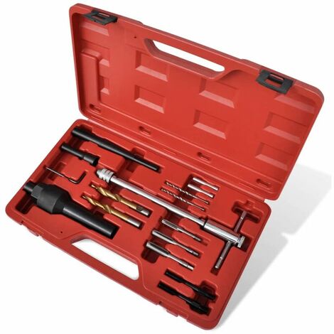 Coffret extracteur bougie de préchauffage et réparation filetage 16 pcs
