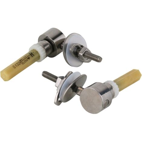 Set ricambio coppia cerniere per coprivaso FOR22 chiusura soft close Globo CRL17  Cromo