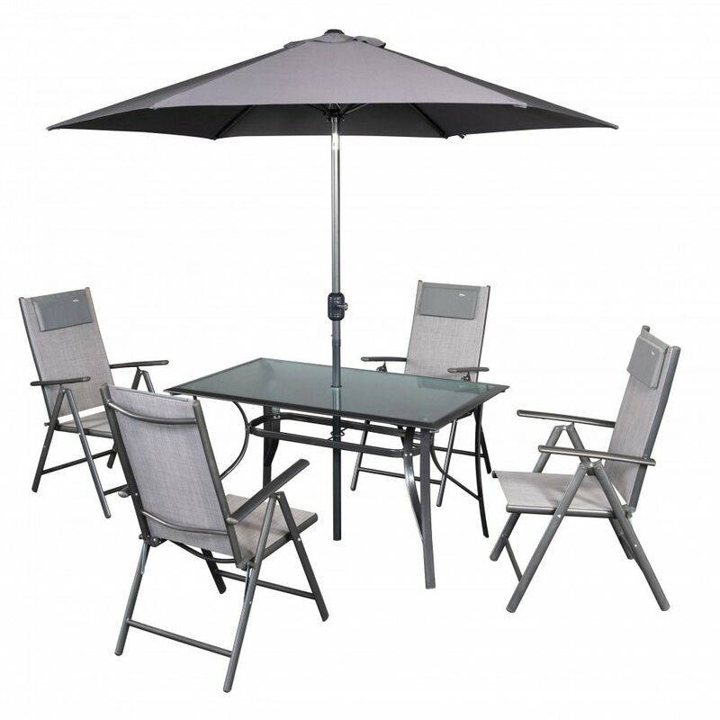 

Set Rio Mesa + 6 Sillas + Parasol