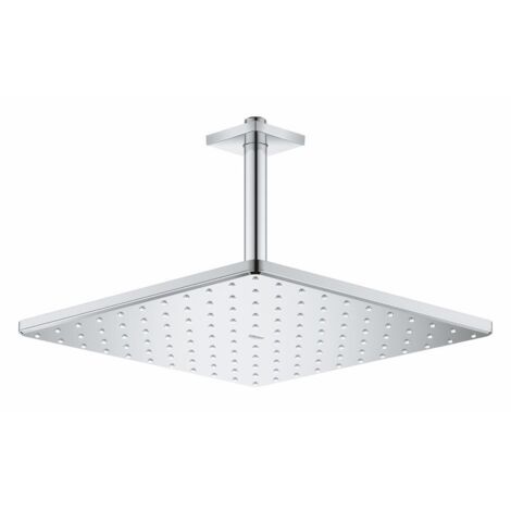 Set Rociador de ducha Grohe Rainshower 310 Mono Cube 26565 Salida de techo 142mm cromo