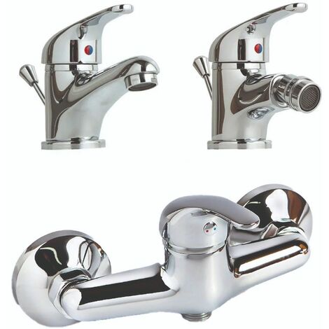 SET RUBINETTI BAGNO PER LAVABO, BIDET ED ESTERNO DOCCIA