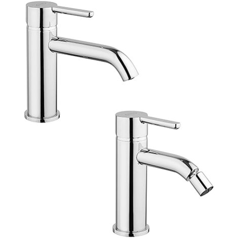 Miscelatore Rubinetto Lavabo Bidet Bagno Acciaio Inox Cromato Piletta RAY | Leroy Merlin - Foto 3