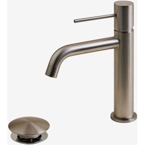 Set rubinetto lavabo e valvola di scarico in ottone Click-Clack Orveta SKLUM