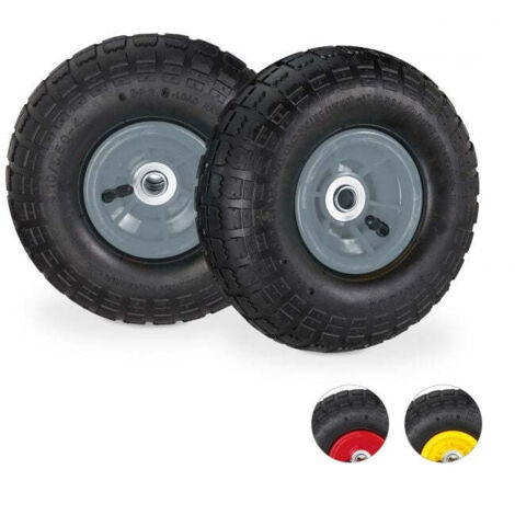 Set ruote per carrello manuale 2 pz 3,5-4