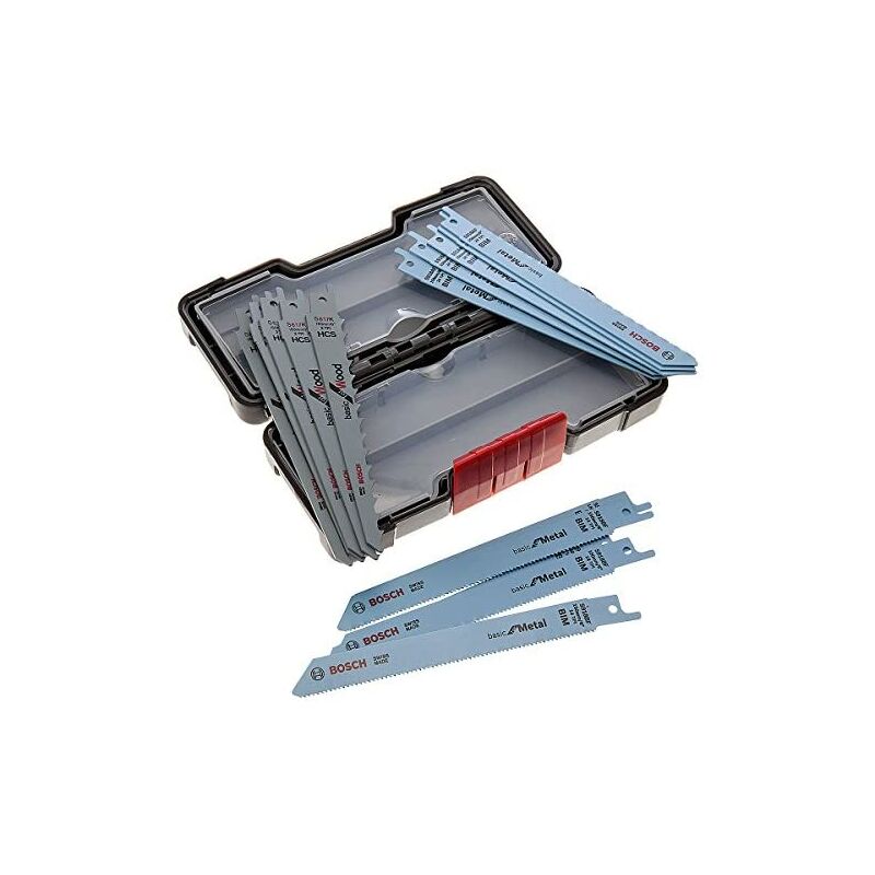 

Bosch Professional Set Toughbox con 15 hojas de sierra sable para mdera y metal (madera y metal, accesorios de sierra sable)