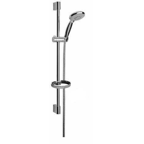 Set Saliscendi Damast mod ECO 204 ZT Composto Da Asta + laterali e scorrevole + Doccia Mirò e flessibile 150 cm con portasapone
