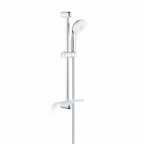 Set saliscendi doccia con portasapone tempesta 100 a 3 Getti cromo