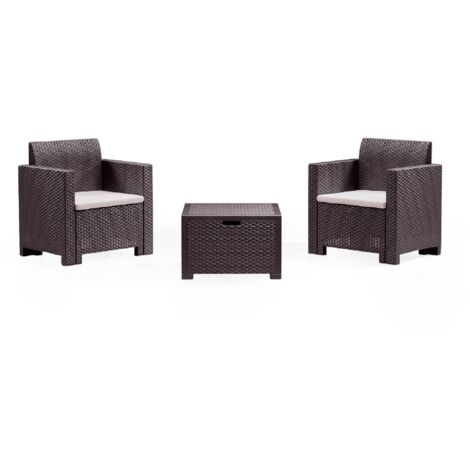 Set Salotto da Esterno - Salottino Outdoor Marrone