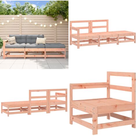 Set Salotto da Giardino 3 pz in Legno Massello di Douglas - Salotto da giardino - Divano da giardino