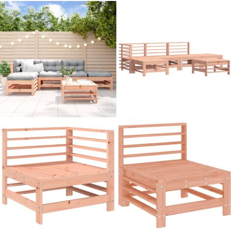 Set Salotto da Giardino 6 pz in Legno Massello di Douglas - Mobili da giardino - Divani da giardino