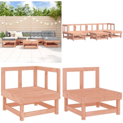 Set Salotto da Giardino 7 pz in Legno Massello di Douglas - Mobili da giardino - Divani da giardino