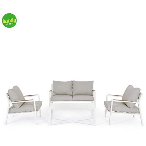 Set salotto Santorini Ambra Garden bianco