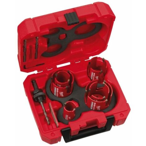 Set Saw Big Hawg 35/44/57/76 mm Milw 10 piezas