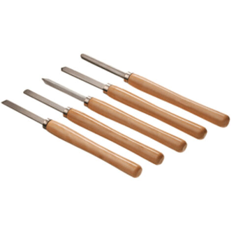 SET SCALPELLI SGORBIE PER TORNIO DA LEGNO 5pz LAMA RIAFFILABILE ACCIAIO VALEX