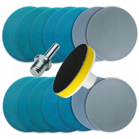 SET SCHEIBEN + PAD WASSERPAPIERSCHEIBEN 75 P800-3000 MIT KLETTVERSCHLUSS FÜR LACK