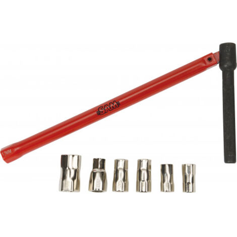 Set Schlüssel Hahnmutter + 7 Bits - SAM OUTILLAGE - PB-8