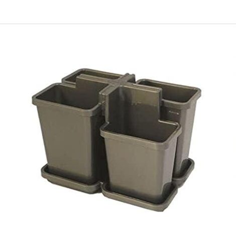 SET SCOLAPOSATE BELLA CON VASSOIO 16.4X11.2 XH12.5 CM IN COLORE GRAFITE