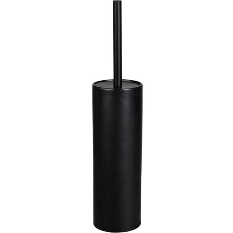 Set scopino per WC in ceramica KZQ, con testina in silicone, manicotto flessibile in plastica, 9 x 39 cm, nero senza tempo