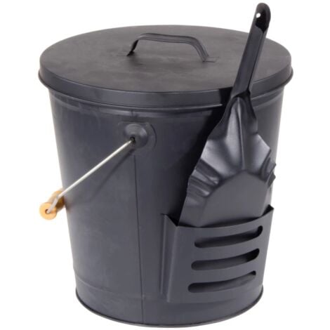 EUROBRICO set secchio con paletta per raccolta cenere 21 lt